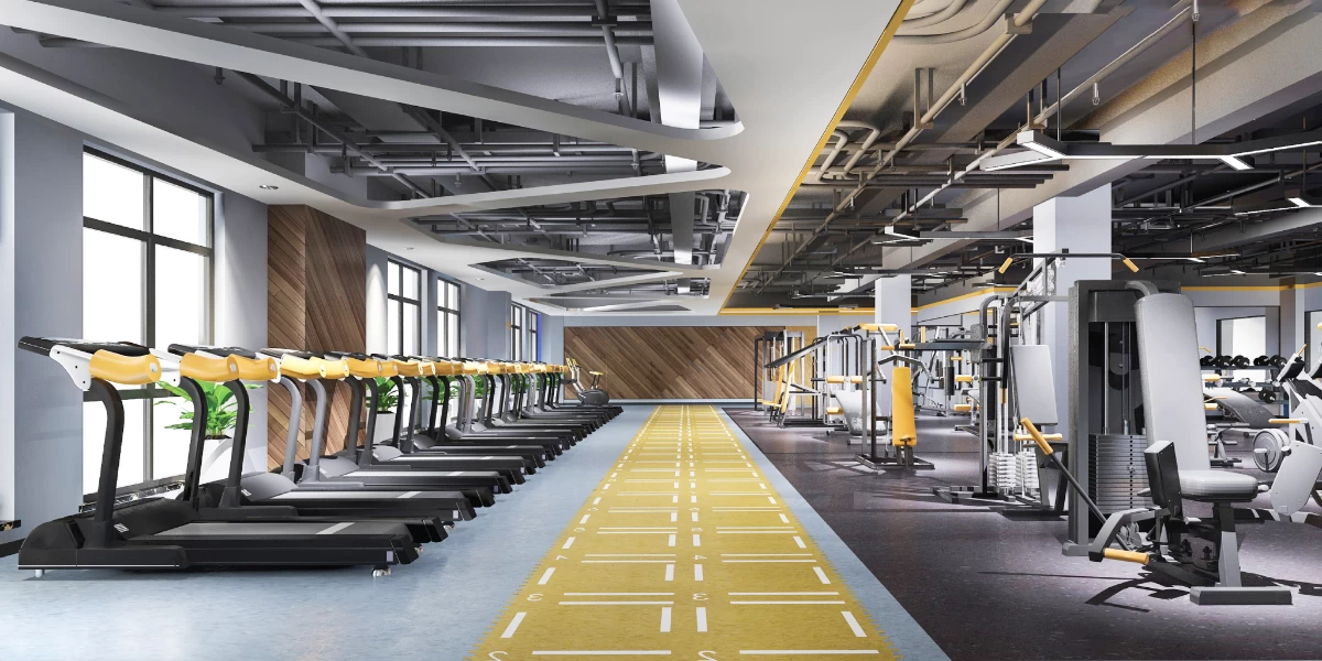 phòng gym biệt thự hoàng lan