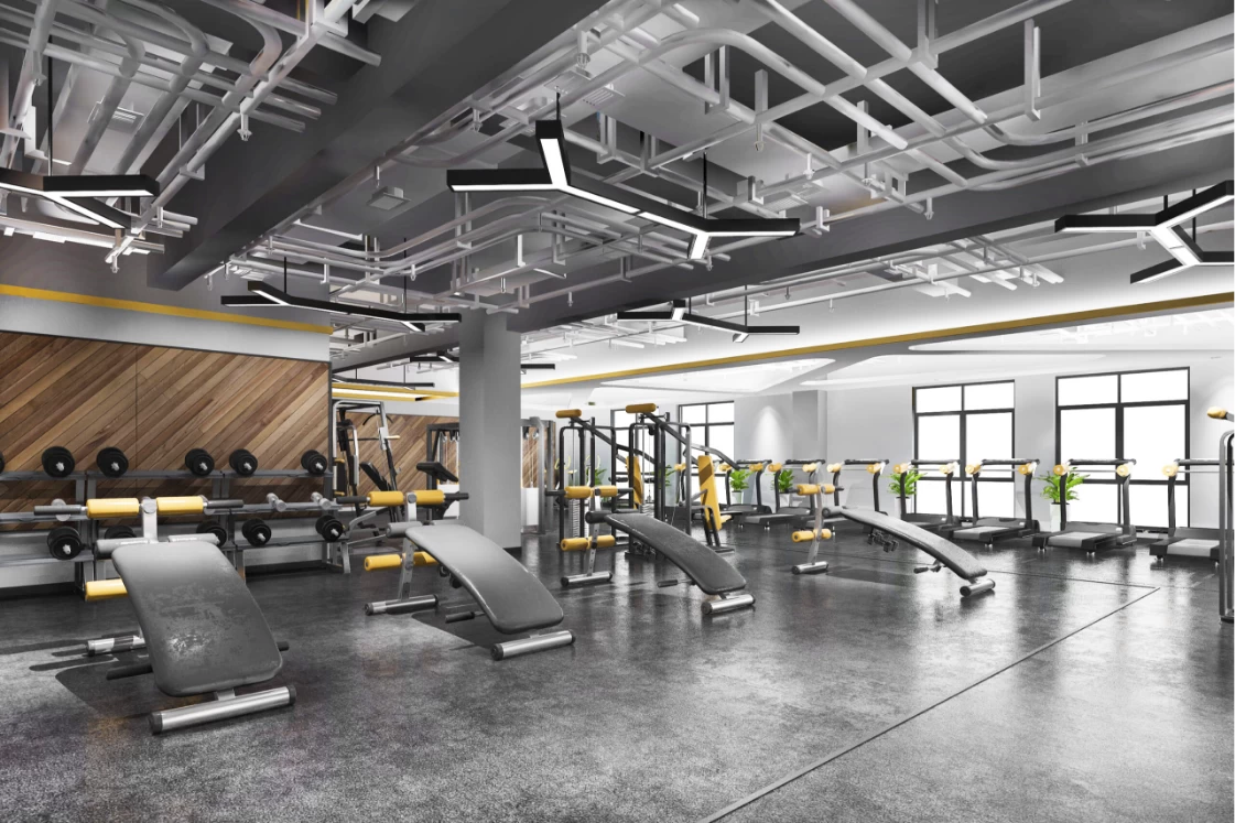 phòng gym biệt thự hoàng lan